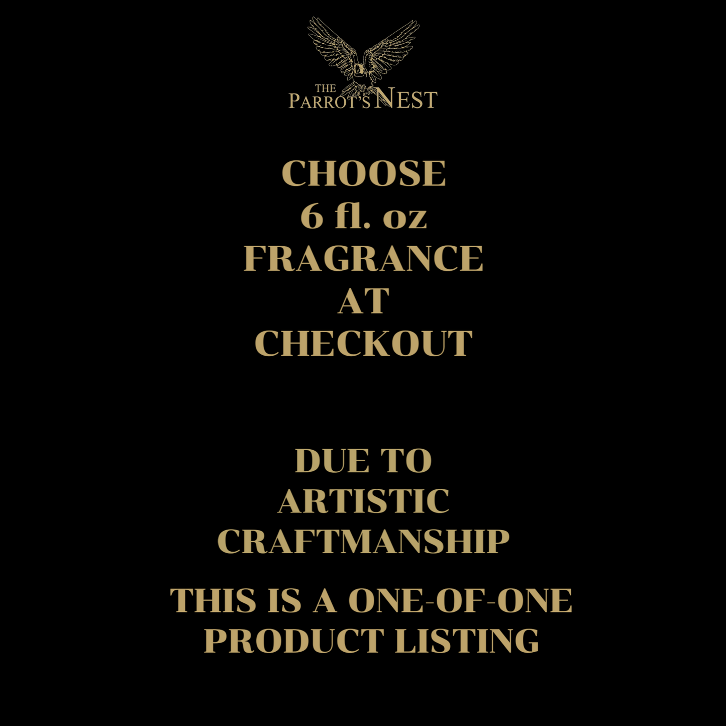The Parrot's Nest Artisan Reed Diffuser Set | Unique Design #BGW001 | Choose Fragrance