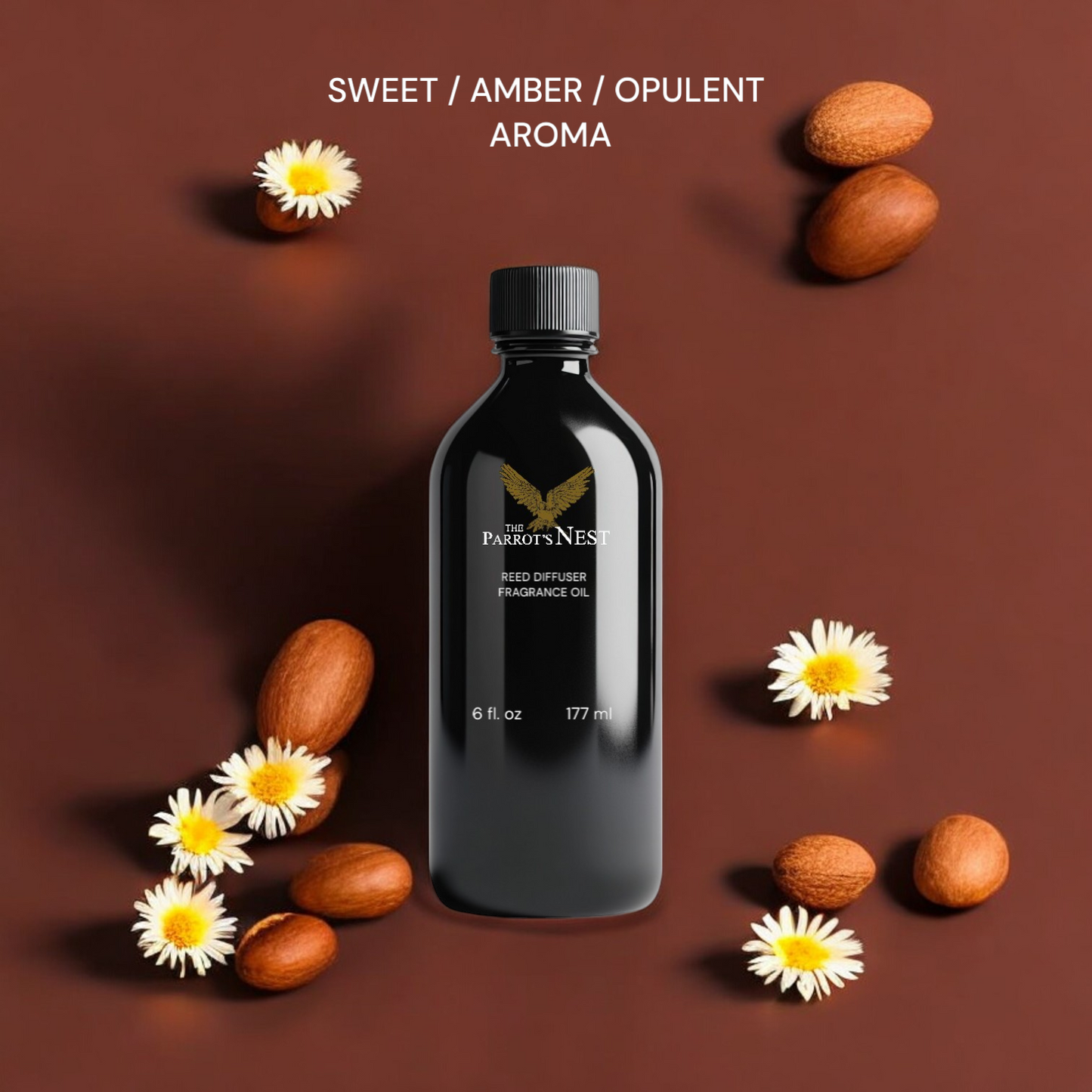 Almond Jasmine Tonka Bean | 6 fl. oz Reed Diffuser Fragrance Refill w/ Reeds