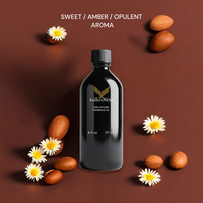 Almond Jasmine Tonka Bean | 6 fl. oz Reed Diffuser Fragrance Refill w/ Reeds