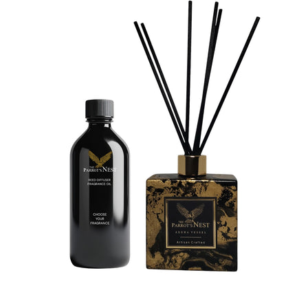 The Parrot's Nest Artisan Reed Diffuser Set | Unique Design #BG0015 | Choose Fragrance