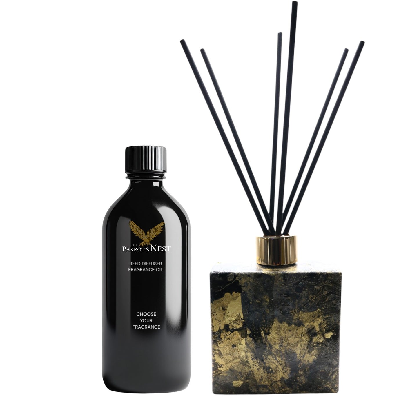 The Parrot's Nest Artisan Reed Diffuser Set | Unique Design #BGW005 | Choose Fragrance