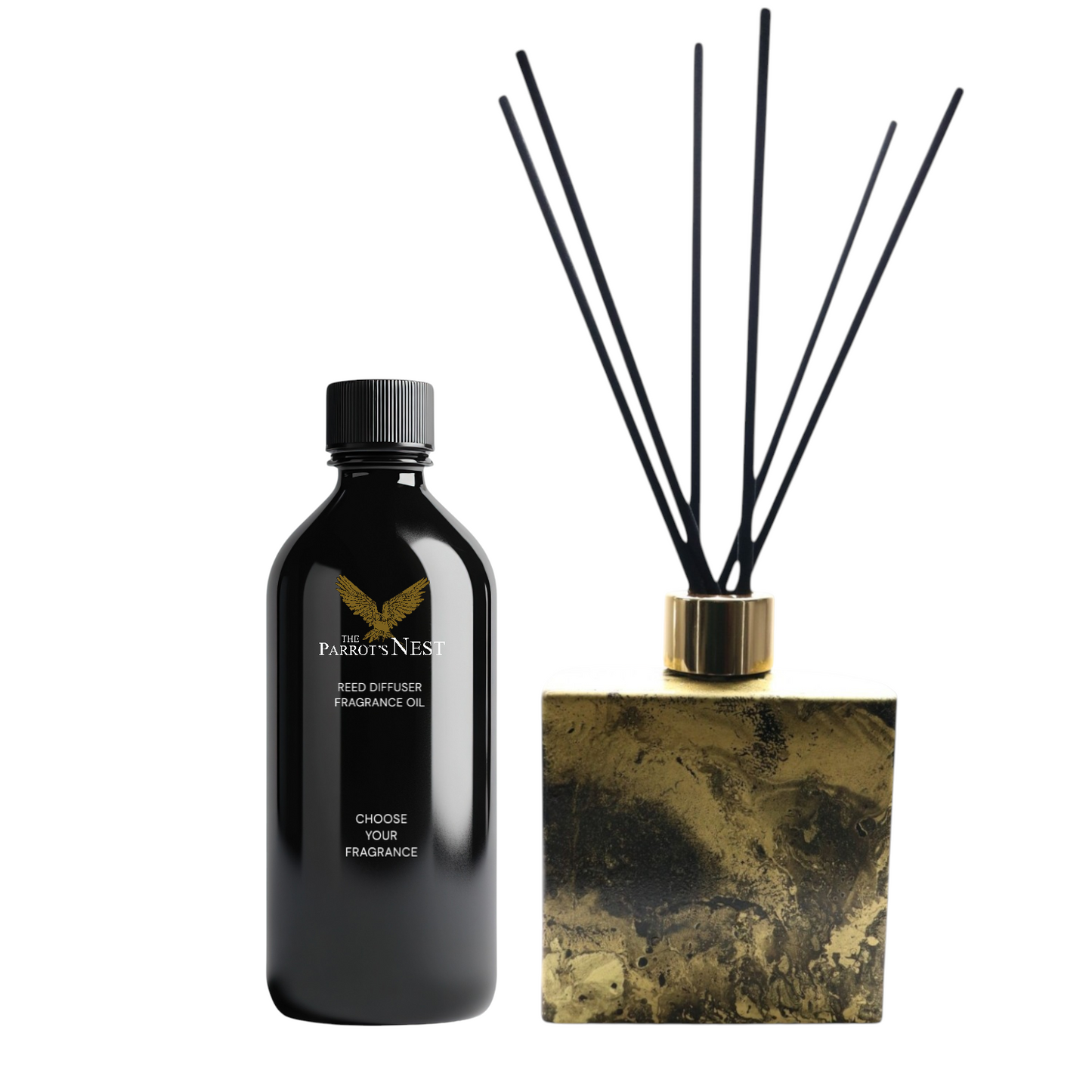 The Parrot's Nest Artisan Reed Diffuser Set | Unique Design #BG001 | Choose Fragrance
